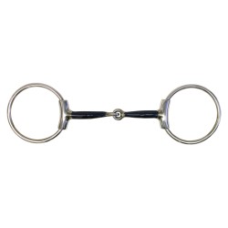 Details about   Shires Blue Sweet Iron Two Ring Gag With Lozenge Bit 