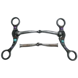Mors De Cheval Western SILVER SHOW SNAFFLE - Pierres Incrustées, 4 Headstall, Neuf, Fabrication USA
