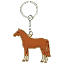 Soft Key Ring Chestnut Horse