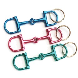 Eggbutt Bit Key Ring - 5 Pack Blue