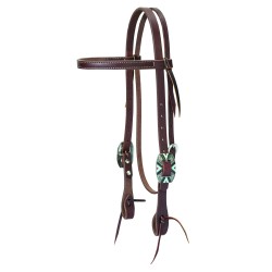 Weaver Southwest Rope Edge Hardware Headstall