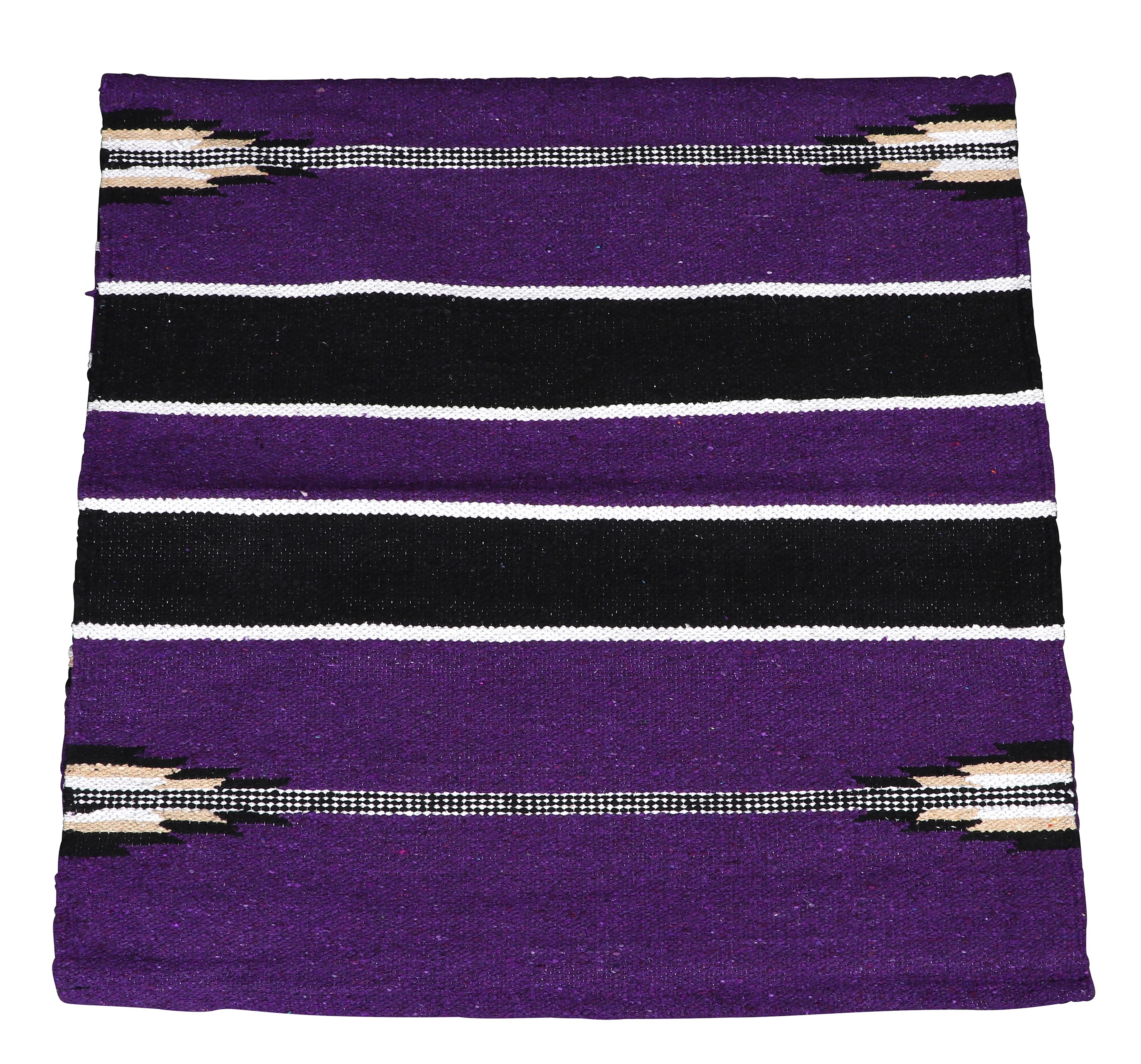 Fort Worth Woven Saddle Blanket 30x60 TU/BK/CR Saddlery Trading