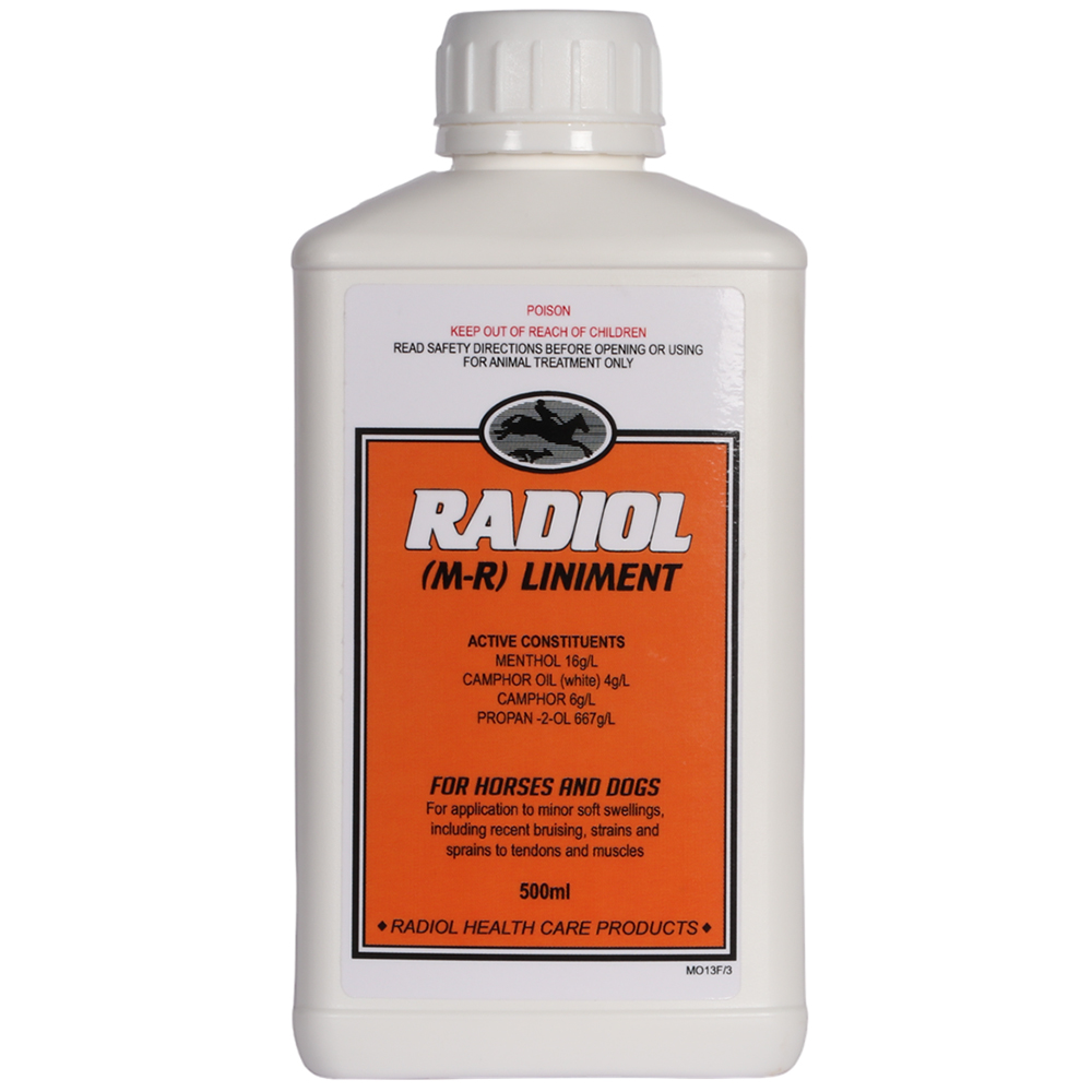 Radiol (MR) Liniment 500mL Saddlery Trading Saddlery Trading
