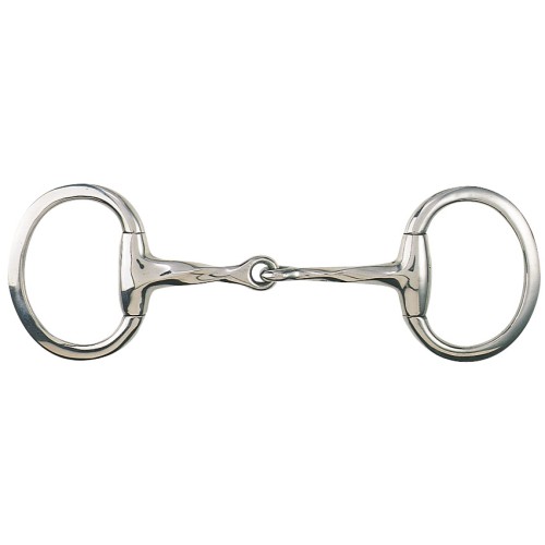 Slow Twist Eggbutt Bit w/Flat Rings