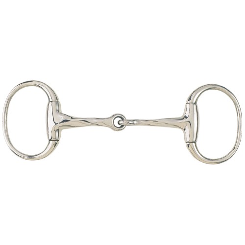 Slow Twist Eggbutt Bit w/Round Rings