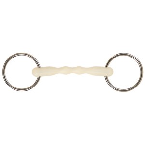 Happy Mouth Loose Ring Snaffle Bit w/Flexible Mouth