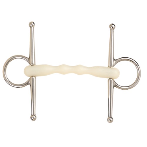 Happy Mouth Full Cheek Snaffle Bit w/Flexible Mouth