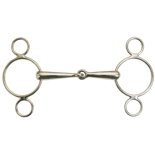 Dutch Gag Bit w/3 Rings   Full/13.5cm