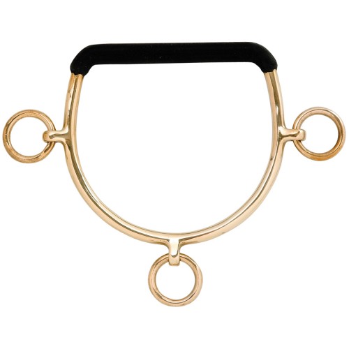 Gold Medal Chifney Bit w/Rubber Mouth