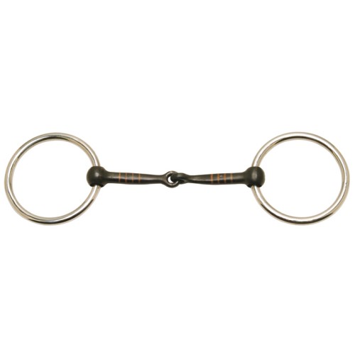 Sweet Mouth Loose Ring Snaffle Bit w/Copper Inlaid Mouth