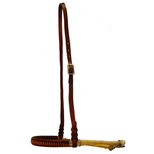 Fort Worth Leather Covered Double Rope Noseband