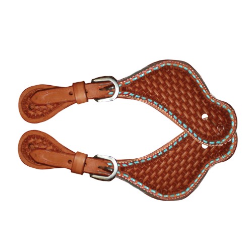 Fort Worth Basket Weave Spur Straps