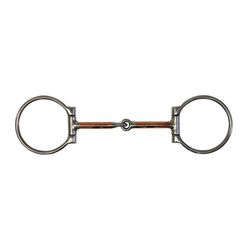 Fort Worth Copper Mouth Eggbutt Snaffle Bit