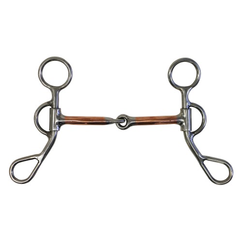 Fort Worth Training Snaffle Bit w/Copper Mouth