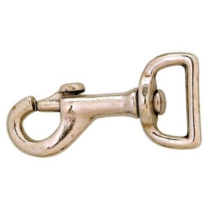 Nickel Plated Flat Swivel Eye Snaphooks