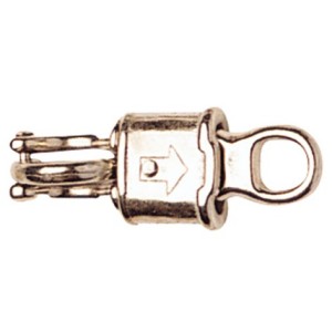 Nickel Plated Round Eye Fixed Panic Snaphook