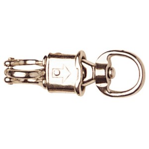 Nickel Plated Round Swivel Eye Panic Snaphook
