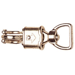 Nickel Plated Flat Swivel Eye Panic Snaphook