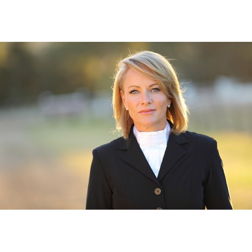 Huntington Stock Tie Double Row Crystals - White