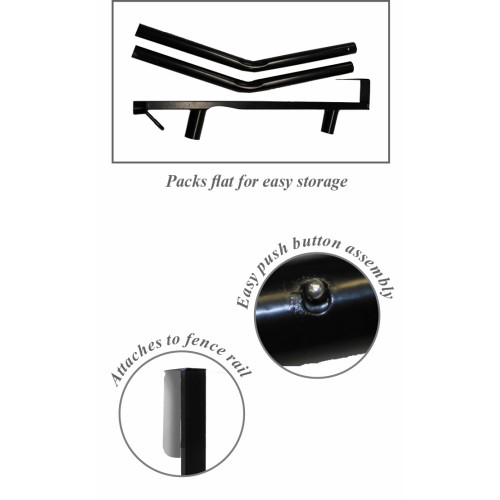 STC Portable Collapsible Saddle and Bridle Rack Single