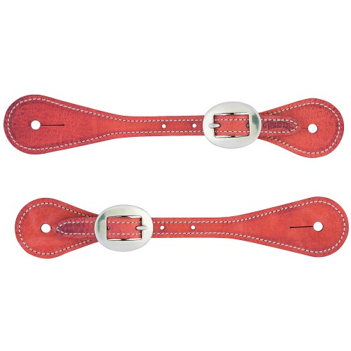 Weaver Youth Spur Straps - Russet