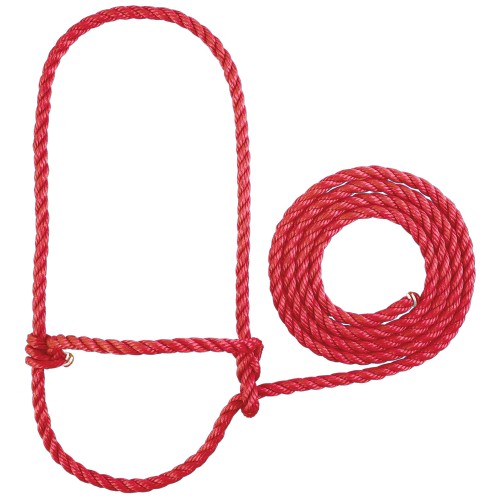 Weaver Calf Rope Halter - Red