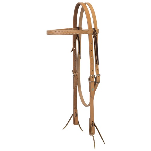Weaver Turquoise Cross Browband Headstall - Russet